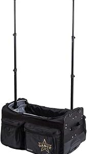 Foldable 28 Inch Dance Bag with Garment Rack, Dance Costumes Bags for Travel, Garment Duffle Bag for Dancer, Collapsible Rolling Competition with Wheels