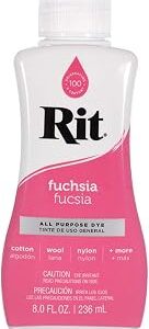 Rit Dye Liquid – Wide Selection of Colors – 8 Oz. (Fuchsia)