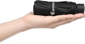 GAOYAING Compact Travel Umbrella with Case Sun&Rain Lightweight Small and Compact Suit for Pocket