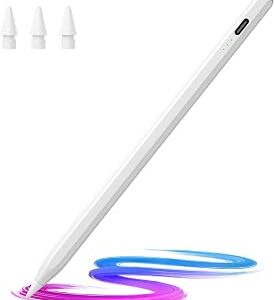 Hastraith Stylus Pen for iPad(2018-2026)-13 Mins Fast Charge with Tilt Sensitivity & Palm Rejection for iPad 11/10/9/8/7/6th Gen, Air 5/4/3/M4/M3/M2, Pro 13/12.9/11/M4, Mini 7/6/5th, White