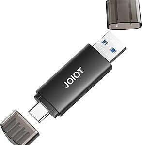 JOIOT 128GB USB C Flash Drive Dual USB 3.0 Flash Drive Type C + USB A Portable Type-C Flash Drive 2-in-1 USB-C Thumb Drive for Smartphone Tablet Computer Mac iPhone 15 Black