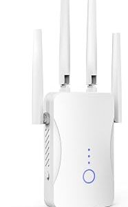 2026 WiFi Extender Signal Booster - 2.4GHz 300Mbps WiFi Booster for Home, Covers Up to 9999 Sq. Ft, Easy Setup, Ethernet Port & Access Point, Stable Internet Performance with 60+ Devices