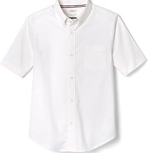 French Toast Boys Short Sleeve Oxford Dress Shirt (Standard & Husky)