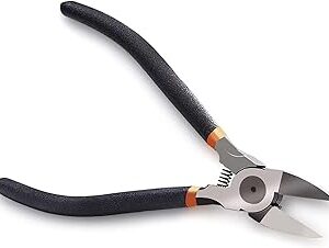 BOENFU 6 Inches Wire Cutters Heavy Duty Snips Flush Cut Side Cutters Pliers Metal Cutting Tool for Crafting, Floral, Artificial Flowers, Chicken Wire, Electrical, 1 Pack