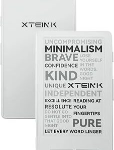 XTEINK X4 E-Book Reader, 4.3 Portable Pocket E-Ink eReader with Physical Page-Turn Buttons, Ultra-Thin 0.23 inch&2.72 oz, Magnetic-Ready Design,Distraction-Free Reading, 16GB Storage, Frost White