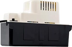 Little Giant VCMA-20ULS 115 Volt, 80 GPH, 1/30 HP Automatic Condensate Removal Pump for HVAC/Refrigeration Systems/Dehumidifiers with Overflow Detection Switch and 6-Foot Cord, White/Black, 554425