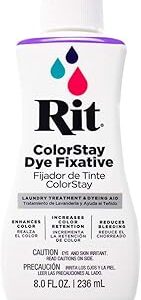 Rit Dye – 8 Oz. Liquid Fabric Dye for Clothing, Décor, and Crafts – Fixative Dye (1 Pack)