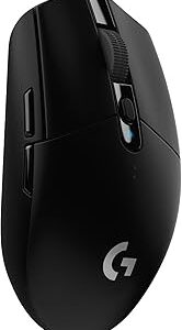 Logitech G305 Lightspeed Wireless Gaming Mouse, Hero Sensor, 12,000 DPI, Lightweight, 6 Programmable Buttons, 250h Battery, On-Board Memory, Compatible with PC, Mac - Black