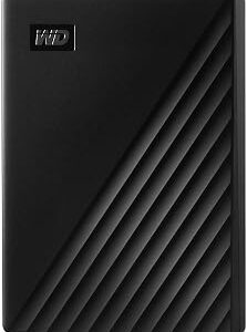 WD 5TB My Passport, Portable External Hard Drive, Black, backup software with defense against ransomware, and password protection, USB 3.1/USB 3.0 compatible - WDBPKJ0050BBK-WESN