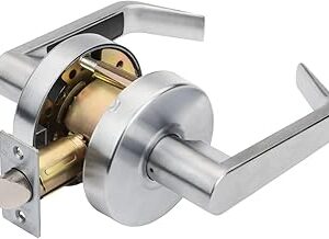 Dynasty Hardware AUG-30-26D Grade 2 Commercial Duty Passage Lever, ADA, Satin Chrome Finish