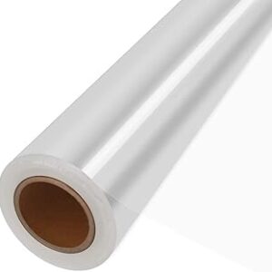 JOYIT 100 ft Clear Cellophane Wrap Roll (31.5 in x 100 ft) - 3 Mil Thicken Cellophane Roll,Cellophane Bags Large,Wrapping Paper for Flower Gift Baskets Wrap (31.5 fold into 16)