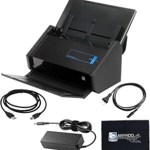 IX500 Scansnap Receipt Scanner - 1 Year Warranty, USB High Speed Cloud Enabled Document & Photo Scanner for Mac & PC - ADF with Duplex Scanning w/ 16V, USB 3.0 Cable, Cloth (Renewed)
