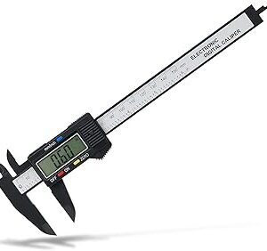 Digital Caliper, Adoric 0-6 Calipers Measuring Tool - Electronic Micrometer Caliper with Large LCD Screen, Auto-Off Feature, Inch and Millimeter Conversion