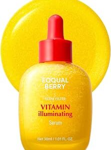EQQUALBERRY Vitamin Illuminating Serum | Niacinamide 4% + Brightening Vitamin C Face Serum with Hyaluronic Acid & Vitamin E | Dark Spot, Uneven Tone Care | Korean Skincare, 1.01 fl.oz
