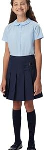 French Toast Girls' Adjustable Waist Pleated-Front Two-Tab Scooter