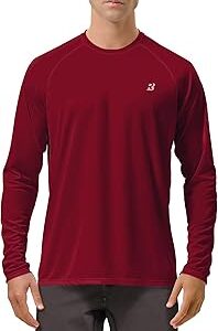 Roadbox Mens UPF 50+ UV Sun Protection Shirts Outdoor Long Sleeve SPF Rash Guard for Fishing Hiking Swimming Running