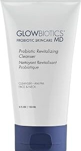 Glowbiotics Probiotic Revitalizing Cleanser - Anti-Aging Face Wash with Peptides - 5 oz - Hydrating Gel for Hormonal, Dry & Mature Skin