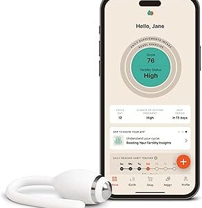 kegg Fertility Tracker + Free Fertility App | Discover Your Most Fertile Days | No Recurring costs | Predicts Fertile Window | Helps Exercise Pelvic Floor Muscles