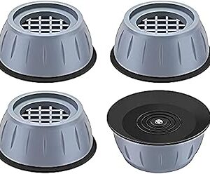 Dadop 4Pcs Anti Vibration Pads for Washing Machine and Dryer Shock and Noise Cancelling Washing Machine Support Prevent Moving Shaking Walking Universal Size