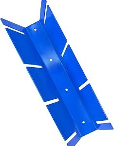 Car Dolly Dock, Heavy Duty Vehicle Dolly Rack Wall Mount, 4-Slot Design for Quick Garage Organization, Ideal Auto Wheel Dolly Holder for Industrial & Home Workshops and Garages, Steel, Peacock Blue