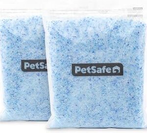PetSafe ScoopFree Premium Crystal Cat Litter - Outperforms Clay Litter - Refill Packs - Reusable Tray Compatible - Fresh Scent - 4.3 lb Bags - 2 Pack