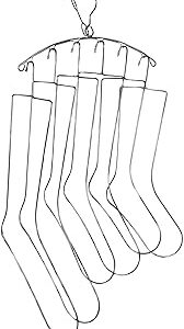 SILLY MONKEY Sock Blockers and Laundry Drying Hanger Rack Stainless Steel, Complete with 3 Pairs of Small, Medium, Large Sock Blockers for Fast Drying and Displaying Hand Knitted Socks