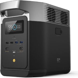EF ECOFLOW - Estación de energía portátil DELTA 2, batería de 1024 Wh LiFePO4 (LFP), salida de 1800 W AC/100 W USB-C,