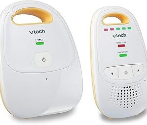 VTech Upgraded Audio Baby Monitor with Rechargeable Battery, Long Range, and Crystal-Clear Sound