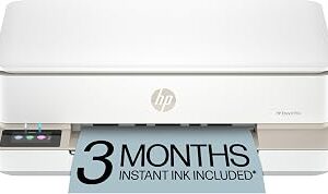 HP Envy 6155e Wireless All-in-One Color Inkjet Printer, Portobello, Print, scan, copy, Duplex printing Best-for-home, 3 month Instant Ink trial included, AI-enabled (714L5A)
