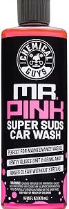 Chemical Guys Mr. Pink Car Wash Soap - 16 oz Super Suds Foaming Car Wash Soap for Cannon, Blaster, or Bucket Washing - pH Balanced, Safe on Wax, Sealant, Ceramic, and Clear Coat Finishes