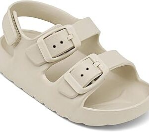 ChayChax Toddler Boys Girls Double Buckle Sandals Children's Adjustable Back Strap Water Sandal