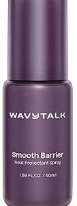 wavytalk Smooth Barrier Heat Protectant Spray for Hair, Thermal Protection Spray for All Hair Tools to Smooth&Hydrate, Up to 450℉ Protection, Damage Repair&Frizz Control, 1.69 Fl Oz