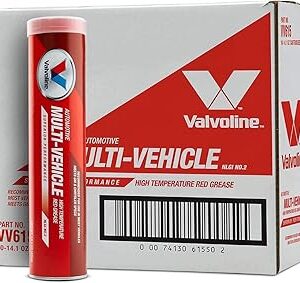 Valvoline Multi-Vehicle High Temperature Red Grease 14.1 OZ Cartridge, Case of 10