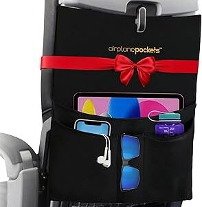 Airplane Pockets - Airplane Accessories - Plane Travel Essentials - Travel Organizer - Seat Storage Organizer - Air Travel Essentials - Seatback Organizer - International Travel Accessories Must Haves