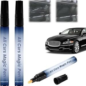 2Pcs All Cars Magic Pen-All Cars Magic Pen for Car Scratches,Car Scratch Repair Pen Set,Quick Fix for Scratches and Paint Damage,Fits All Car Colors