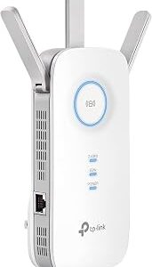 TP-Link AC1900 WiFi Range Extender RE550 | Dual-Band Wireless Repeater Amplifier w/Gigabit Ethernet Port | Up to 2200 Sq. Ft., 32 Devices | Internet Signal Booster | APP Setup | EasyMesh Compatible