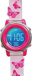 Preschool Collection Kids Digital Light Up Watch - Monster Trucks, Dinosaurs, Shark, Unicorn, Butterfly, Spider - Girls, Boys, Children, School