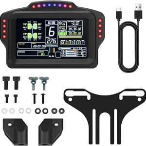 DV480 Pro V5 SimRacing Dashboard-DDU-Display Sim Racing Dash with 5 Screen & 16 RGB LEDs for Simulation Racing Games Accessories