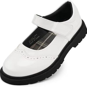 Stelle Mary Jane Shoes for Girls School Uniform Flats Dress Shoes Chunky Loafers Oxfords (Little/Big Kids)