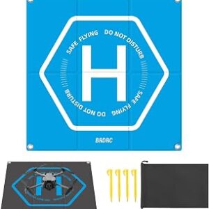 Drone Landing Pad for DJI Mini, 20-inch Universal Foldable Waterproof Helipad Launch Pad for DJI Mini 5 Pro/3 Pro/Mini 4K/2/Air 3S/Neo/Avata 2/FPV/Ruko Accessories