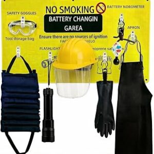 8 in 1 Complete Forklift Battery Protective Handling PPE Kit Fit for Forklift Battery Maintenance
