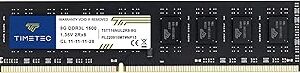 Timetec 8GB DDR3L / DDR3 1600MHz (DDR3L-1600) PC3L-12800 / PC3-12800 (PC3-12800U) Non-ECC Unbuffered 1.35V / 1.5V CL11 2Rx8 Dual Rank 240 Pin UDIMM Desktop PC Computer Memory RAM Module Upgrade (8GB)