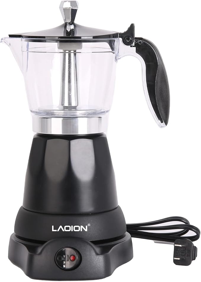 LAOION Cafetera Cubana, Cafetera Eléctrica de Espresso de 6 u 3 Tazas
