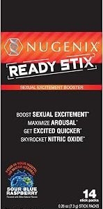 Nugenix Ready Stix - Nitric Oxide Booster, Increase Vitality and Drive, Nitric Oxide Supplements for Men - 14ct