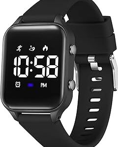 L LAVAREDO Kids Digital Watches for Boys Girls,Waterproof Sport Watch with Pedometer Stopwatch Vibration Alarm for Ages 5-13,No App Fitness Tracker Watch for Kids Teens Birthday Christmas Gifts