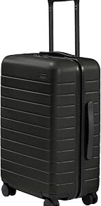 Away Bigger Carry-On Luggage, Lightweight Hardside Large Suitcase with Spinner Wheels, TSA Lock, Airline Approved, Jet Black