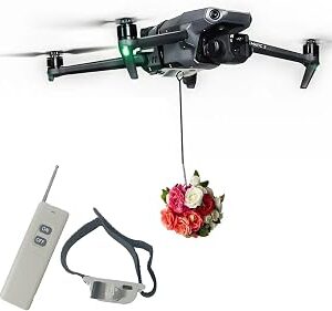 Universal Drone Airdrop System, Release Device, Payload Clip, Airdropper, Fish Bait Delivery Device , Drone Accessories, Compatible with DJI Mavic Mini5 Pro,Mini 4 Pro, Mini 3, Mini 2, Air 2, Air 2S, Air 3, Mavic 3, Mavic 2, Spark (Airdrop Device)