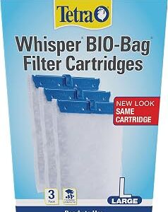 Tetra Whisper Bio-Bag Filter Cartridges For Aquariums - Ready To Use BLUE, Large, 3 Count (Pack of 1)