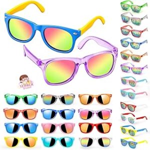 Lifree Kids Sunglasses Bulk Party Favors Boys Girls Sunglasses for Kids Age 3-8 with UV400 Protection for Kid Pool Birthday