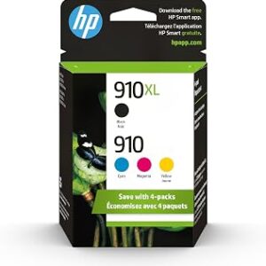 HP 910 Black, Cyan, Magenta, Black Ink Cartridge (Black XL + CMY)